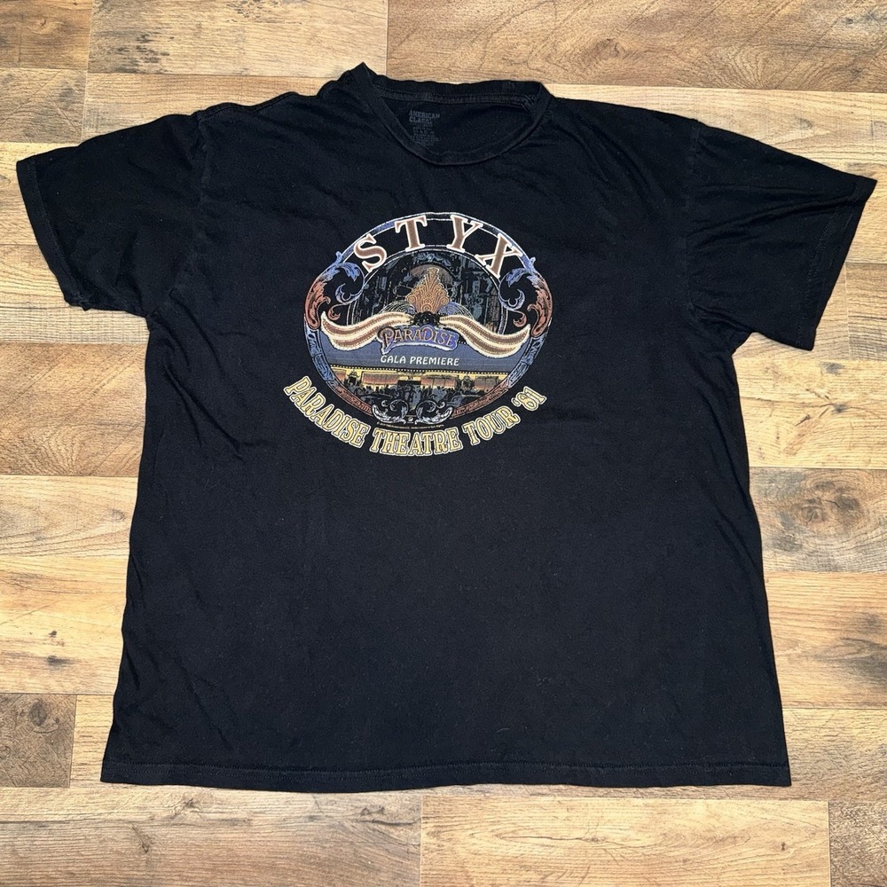 Styx Paradise Theater Tour '81 XL Black T Shirt American Classics 2019